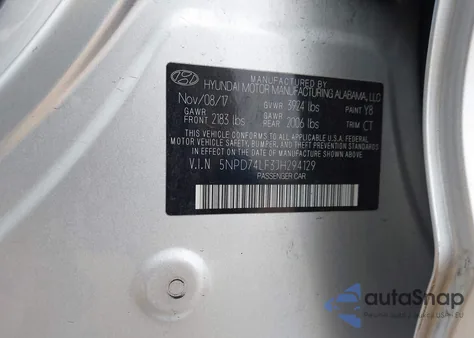 2018 Hyundai Elantra Se из США, поврежденный, VIN 5NPD74LF3JH294129